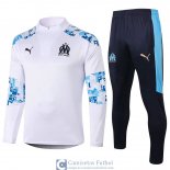 Olympique Marseille Sudadera De Entrenamiento White + Pantalon 2