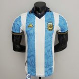 Camiseta Authentic Argentina Commemorative White Blue 2021/2022