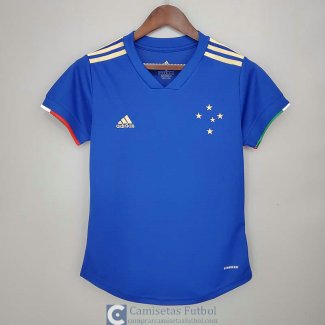 Camiseta Mujer Cruzeiro Primera Equipacion 2021/2022