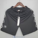 Pantalon Corto Napoli Kappa x Marcelo Burlon Black 2021/2022