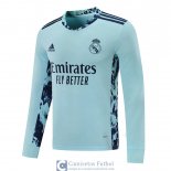 Camiseta Manga Larga Real Madrid Portero Light Blue 2020/2021