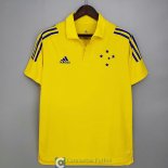 Camiseta Cruzeiro Polo Yellow 2021/2022