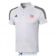Camiseta Sport Club Internacional Polo Light Grey 2020/2021