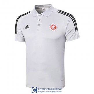 Camiseta Sport Club Internacional Polo Light Grey 2020/2021