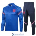 Inglaterra Sudadera De Entrenamiento Blue + Pantalon 2020/2021