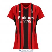 Camiseta Mujer AC Milan Primera Equipacion 2021/2022