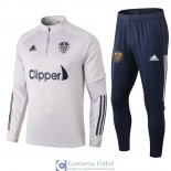 Leeds United Sudadera De Entrenamiento Grey + Pantalon 2020/2021