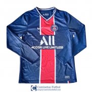 Camiseta Manga Larga PSG Primera Equipacion 2020/2021
