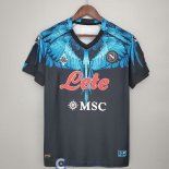 Camiseta Napoli Kappa x Marcelo Burlon Black 2021/2022