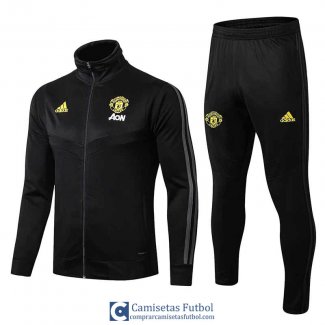 Manchester United Chaqueta Black + Pantalon 2019/2020