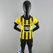 Camiseta Borussia Dortmund Ninos Primera Equipacion 2022/2023