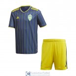 Camiseta Suecia Ninos Segunda Equipacion 2021/2022