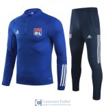 Olympique Lyonnais Sudadera De Entrenamiento Blue + Pantalon 202