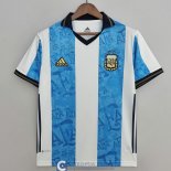Camiseta Argentina Commemorative White Blue 2021/2022
