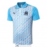 Camiseta Olympique Marseille Polo Blue White 2020/2021